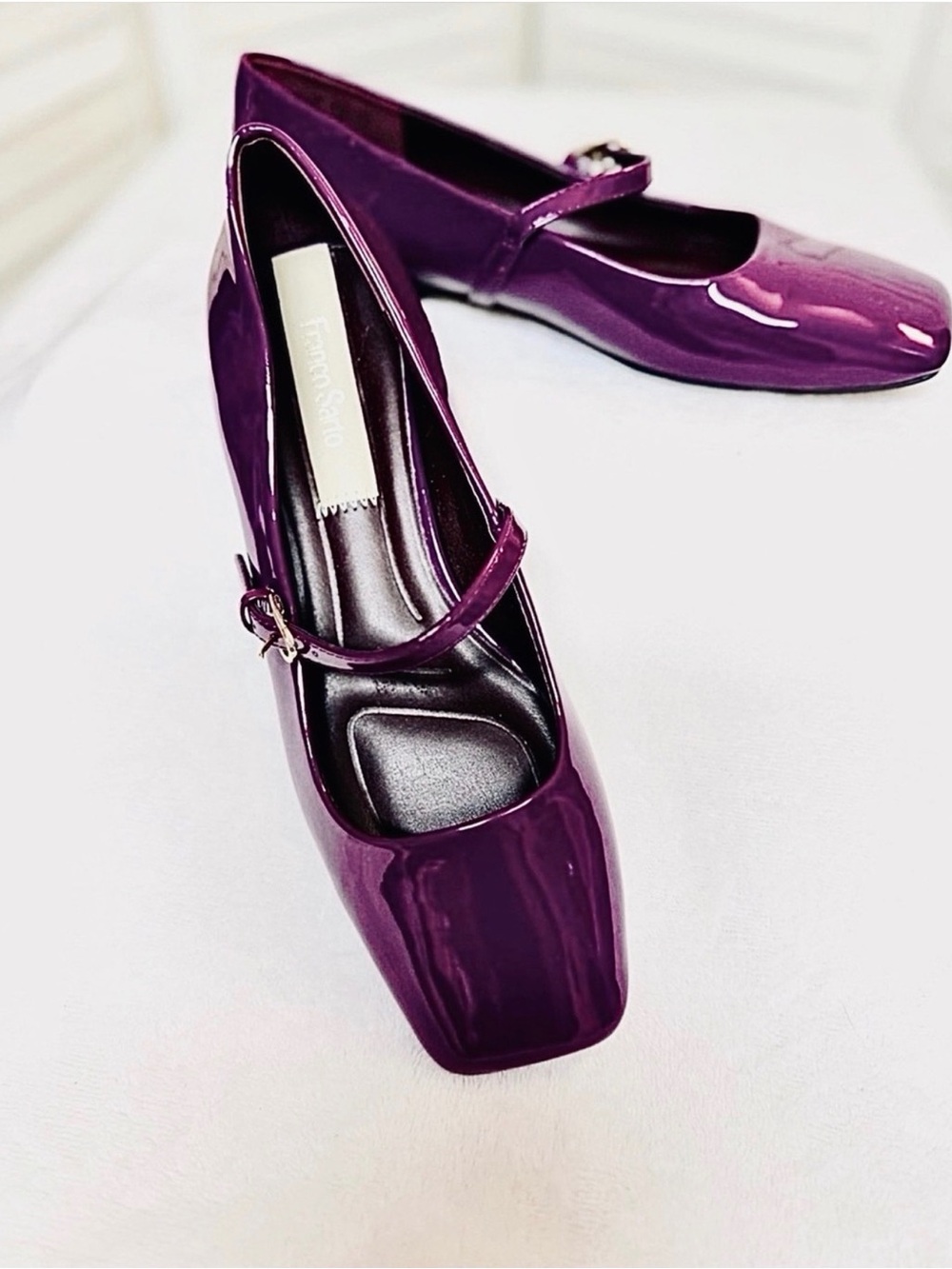NWT Franco Sarto Tinsley Mary Jane Flats Raspberry Sz 6 GORGEOUS COLOR SO COMFY!